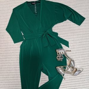 Express Jumpsuit Emerald Green 💚 Size XS